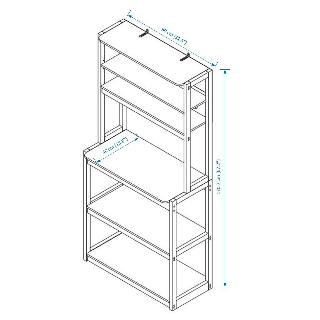 5-level Packer Rack For Kitchen Cabinets, Coffee Bars