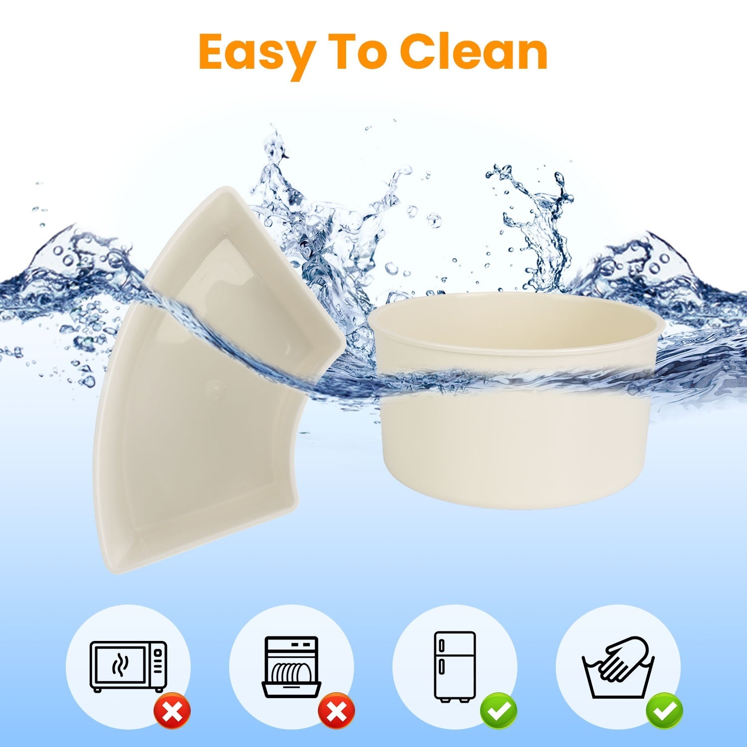 2Pcs Divided Serving Tray With Lid And Handle